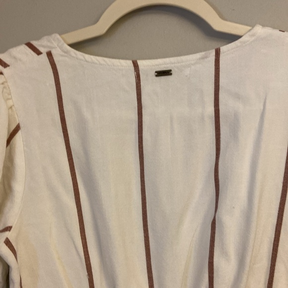 ⭐️ O’NEILL STRIP WES V-NECK BLOUSE WOMEN'S SIZE XS - Picture 9 of 15